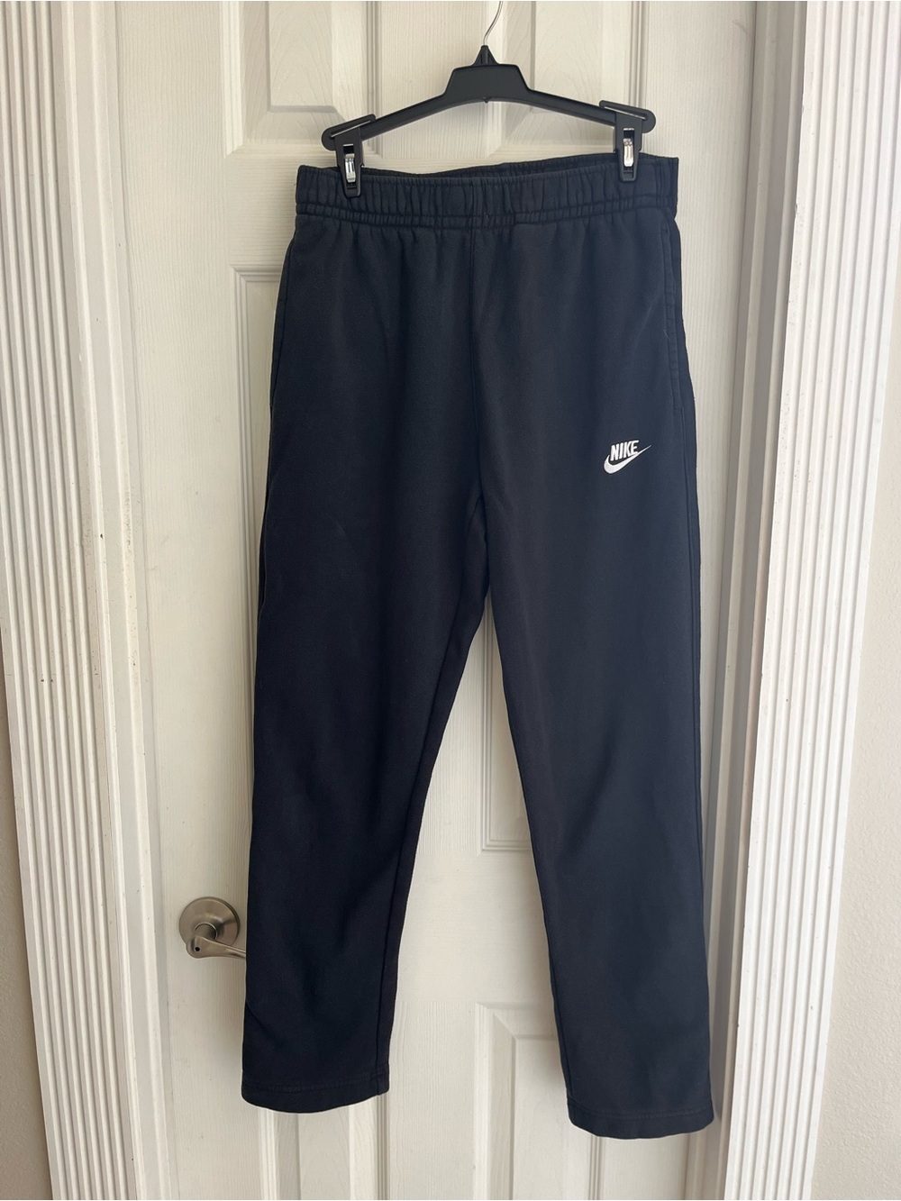 Nike Black Jogger Sweatpants with White Logo